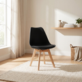 Krzesło loftowe skandi WOOD'n'BLACK czarne