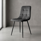 Krzesło welurowe GRAPHITE VELVET grafitowy