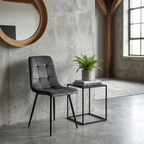 Krzesło welurowe GRAPHITE VELVET grafitowy