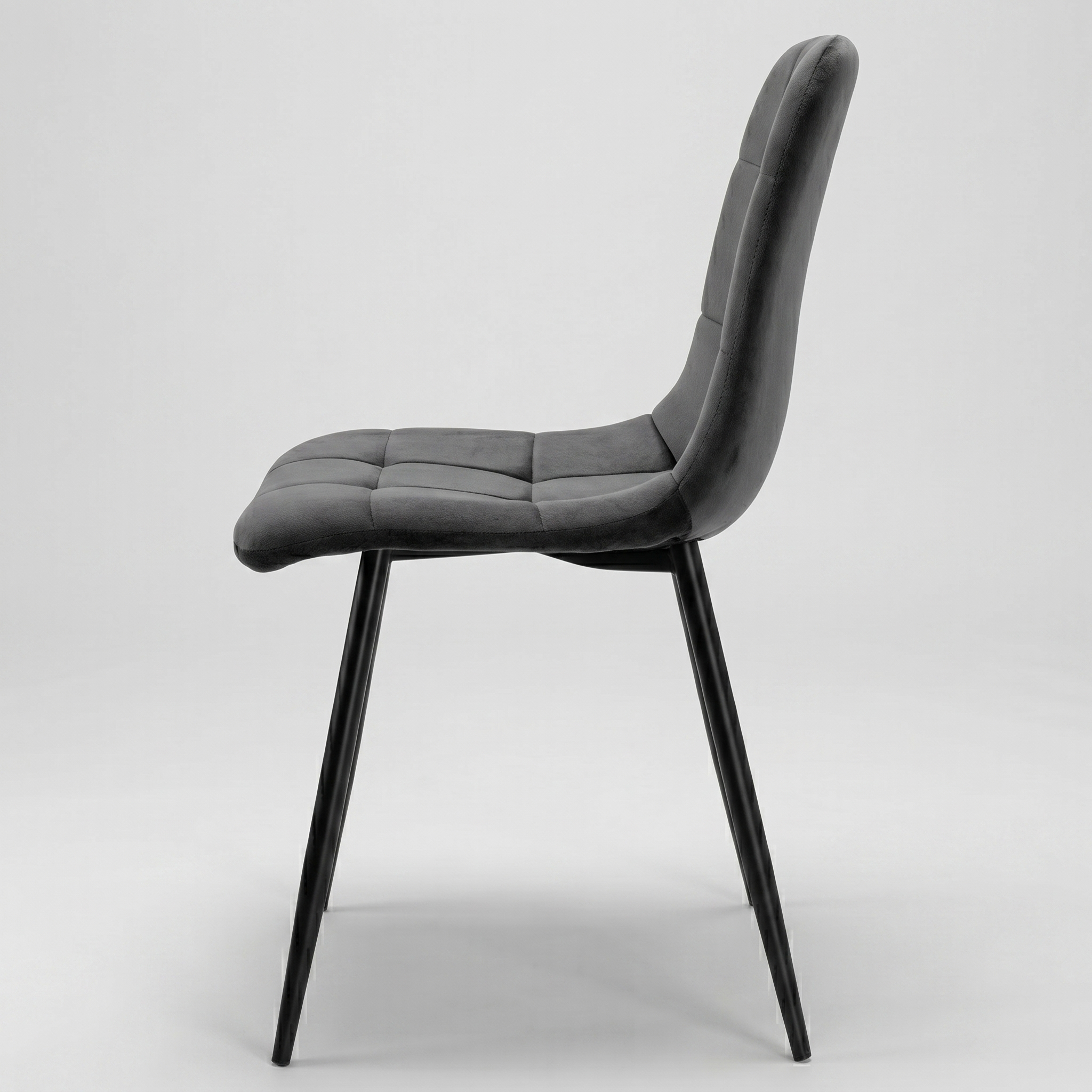 Krzesło welurowe GRAPHITE VELVET grafitowy