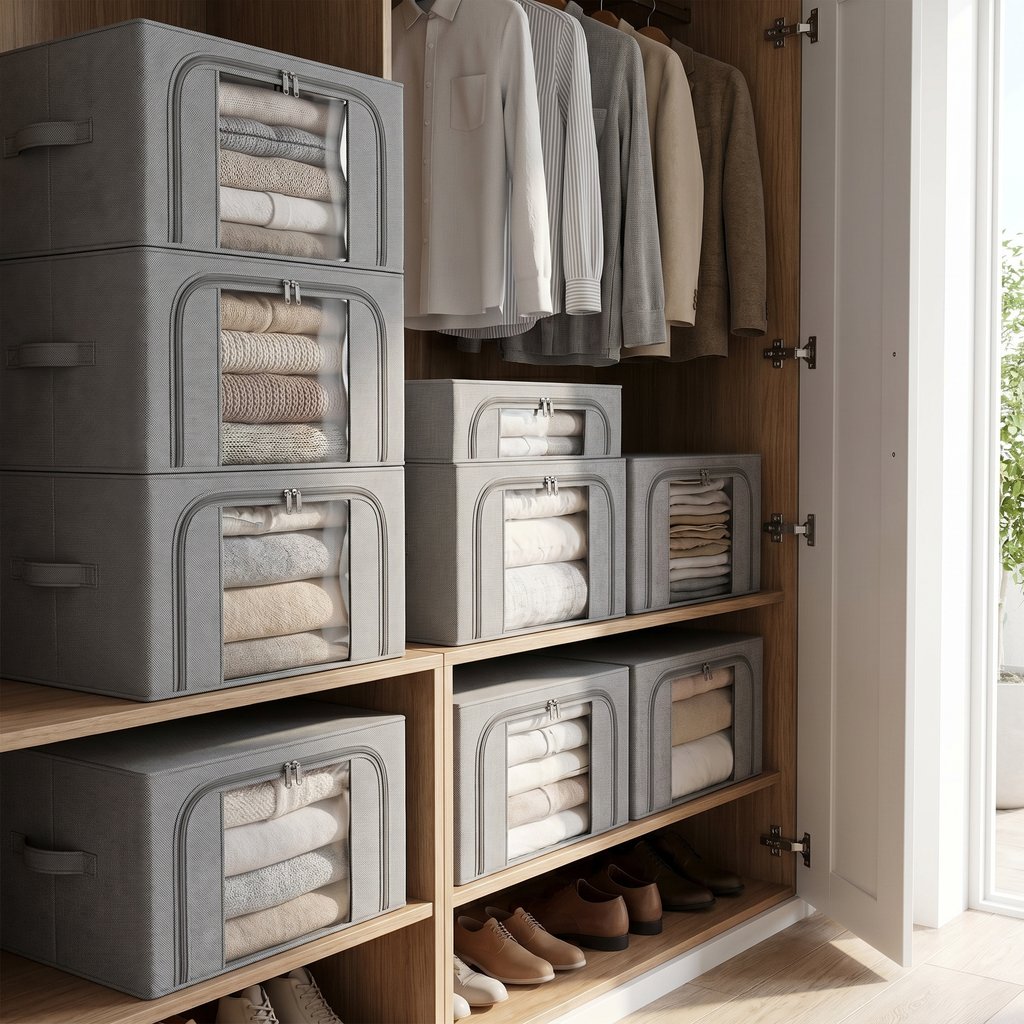 Zestaw organizerów GRAY PACK szary