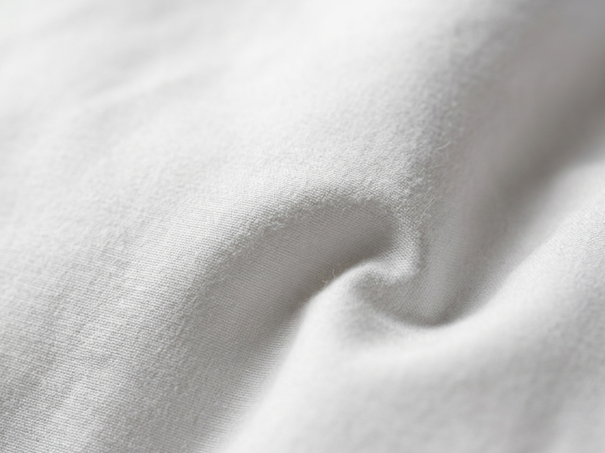 Komplet Pościeli Bawełnianej 3-częściowej Białej Gładkiej